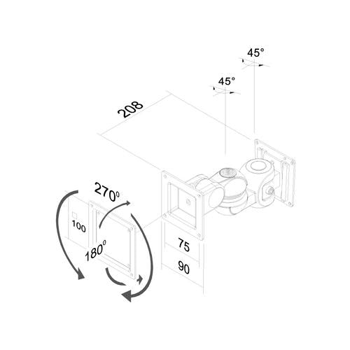 Support TV ou moniteur Neomounts FPMA-W910