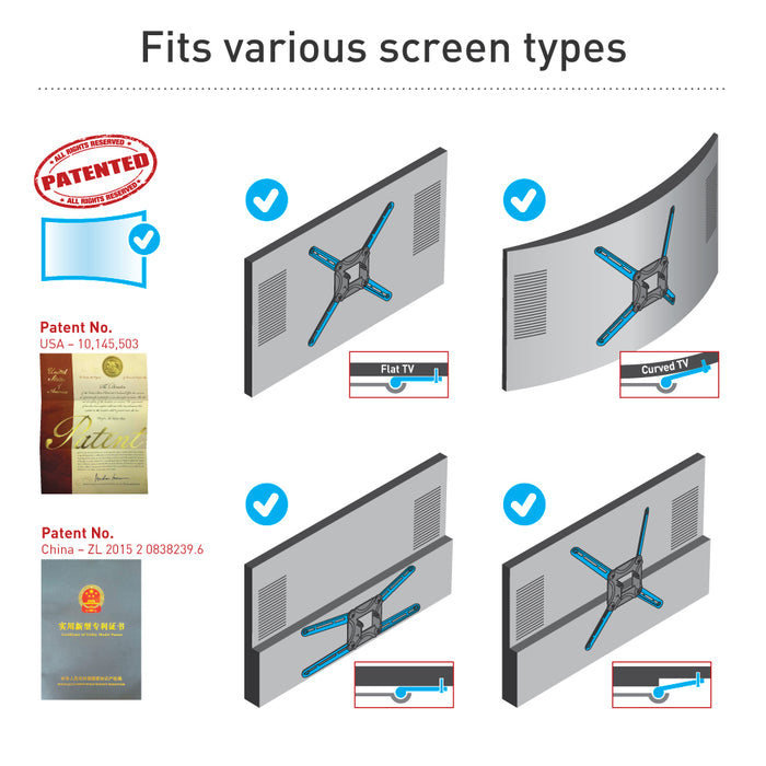 Support TV Samsung pour écrans jusqu'à 48 pouces 53,4 cm éloigné du mur
