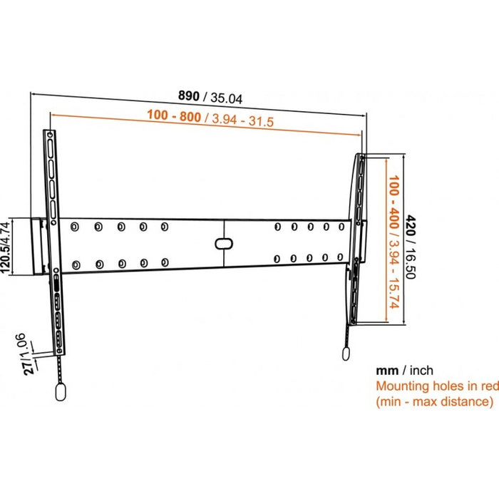 Vogel's BASE 05 L support TV large pour écrans jusqu'à 80 pouces