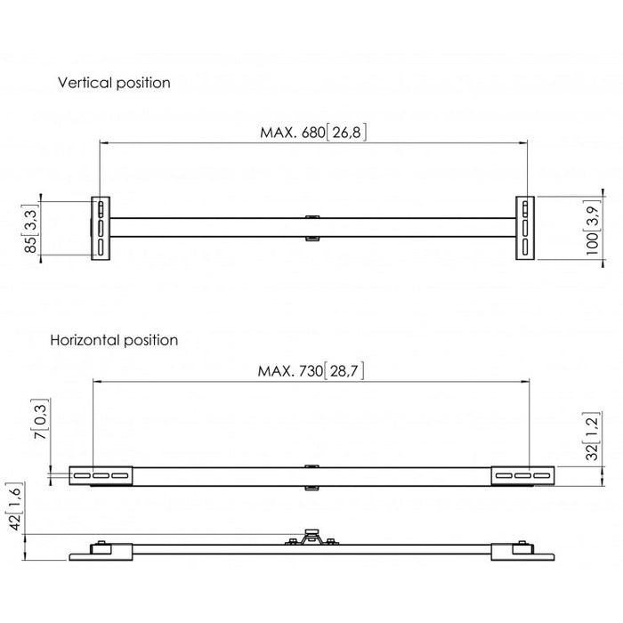 Support de barre de son Vogel's SOUND 3400