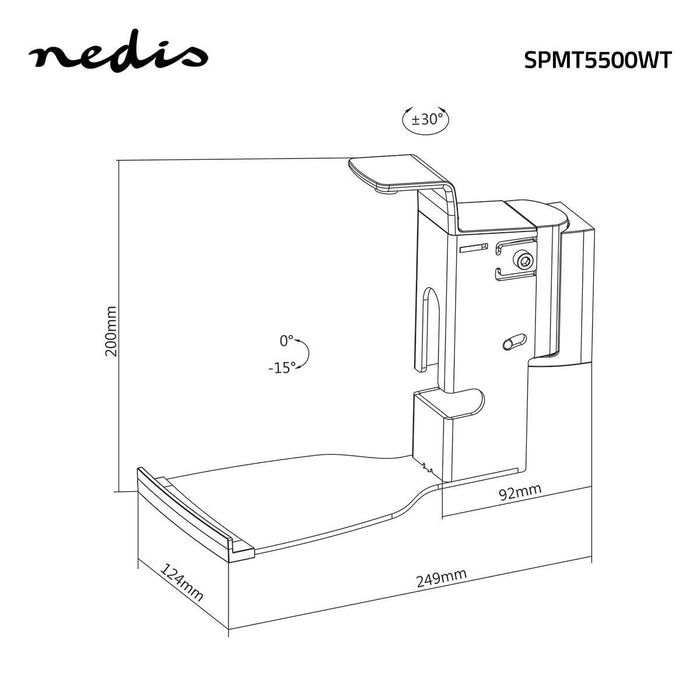 Support mural pour enceintes | Pour Sonos® PLAY:5-Gen2? | Inclinable et pivotant | Max. 7 kg