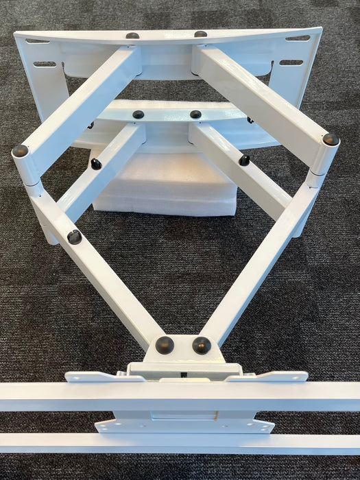 Support mural lourd blanc stable jusqu'à 80" maximum 80 kilos et VESA 800x400