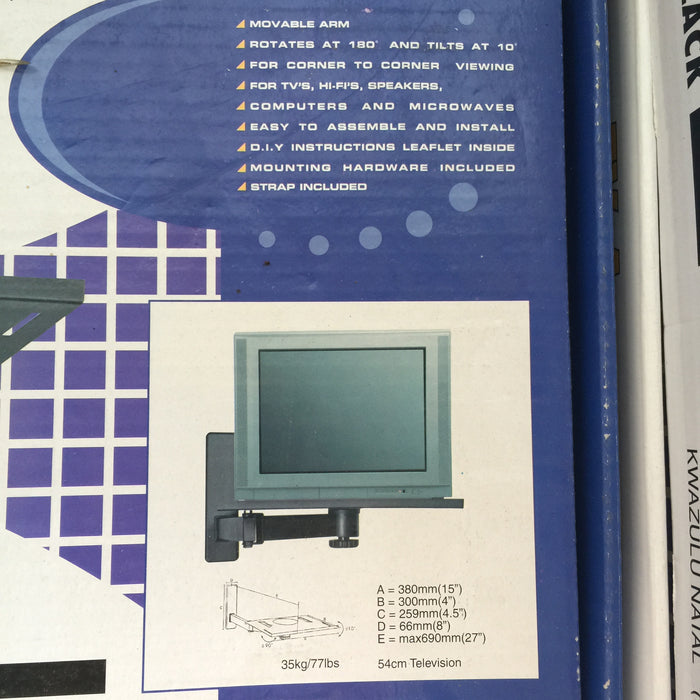 Support mural pivotant pour tube cathodique