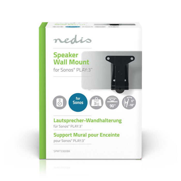 Support mural pour haut-parleur | Sonos® PLAY:3? | Inclinable et pivotant | Max. 3 kg