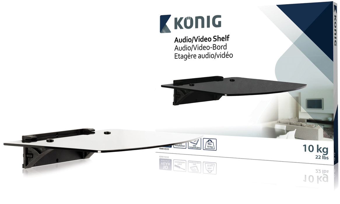 Planche audio/vidéo en verre trempé