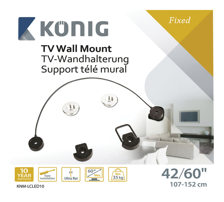 Support mural ultra plat 37-60" Suspendu comme un tableau