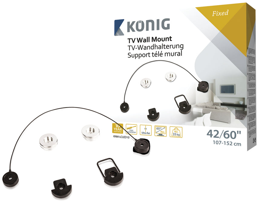 Support mural ultra plat 37-60" Suspendu comme un tableau