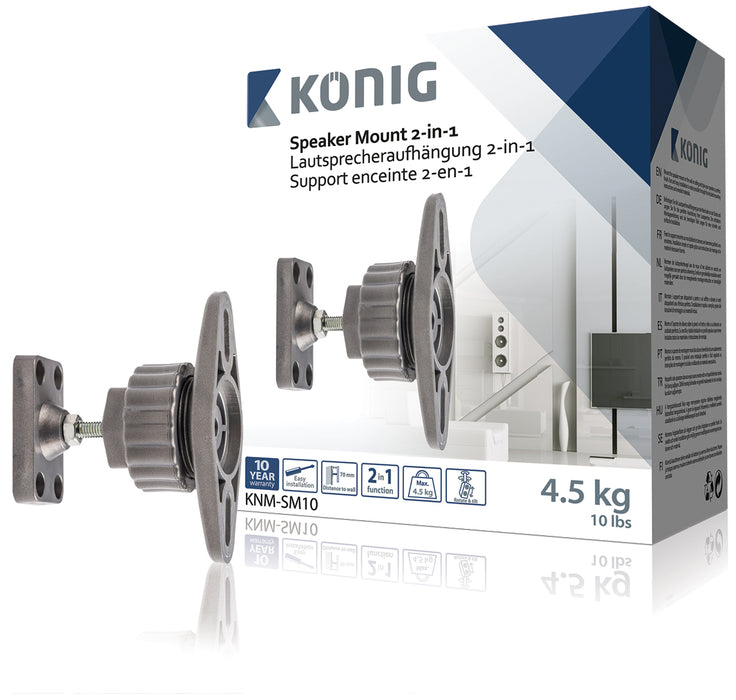 Support d'enceinte 2-en-1 4,5 kg
