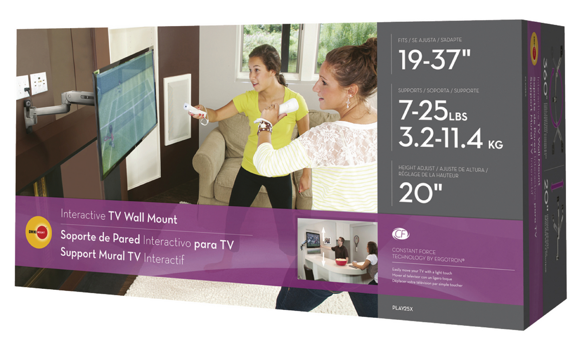 Support TV interactif pour écrans de 19" à 37"