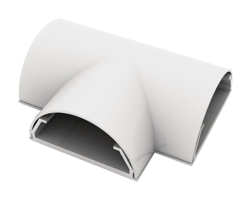 Raccord en T pour goulotte 50 mm (blanc)