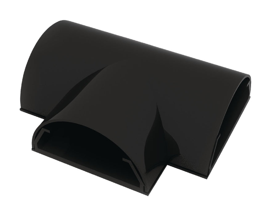 Raccord en T pour goulotte 33 mm (noir)