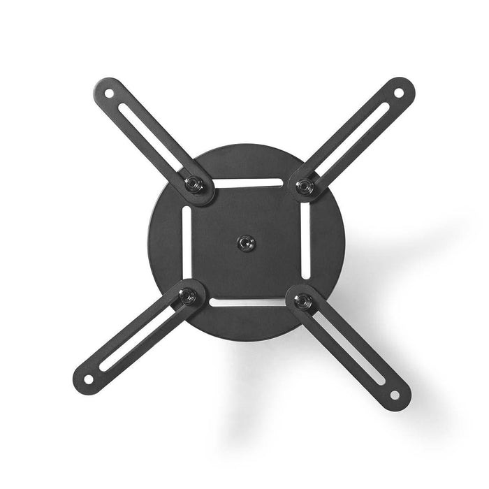 Support de plafond pour projecteur | Rotation à 360° | Max. 10 kg | Distance au mur de 130 mm | Noir