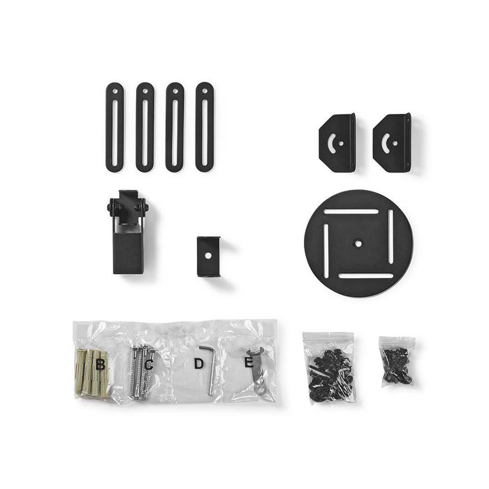 Support de plafond pour projecteur | Rotation à 360° | Max. 10 kg | Distance au mur de 130 mm | Noir