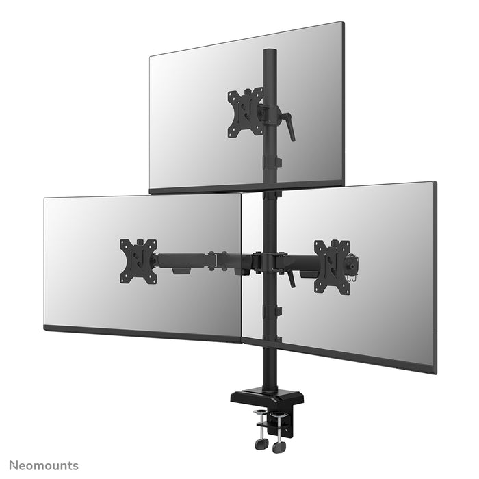 Neomounts DS60-600BL2-1 Monitorarm voor drie schermen 10-32" – productaanzicht
