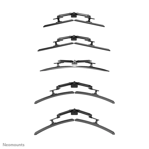 Neomounts DS65S-950BL2 Bras de moniteur à mouvement complet – Support de moniteur flexible | 24-34 pouces |