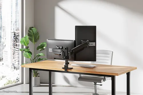 Neomounts DS65S-950BL2 Bras de moniteur à mouvement complet – Support de moniteur flexible | 24-34 pouces |