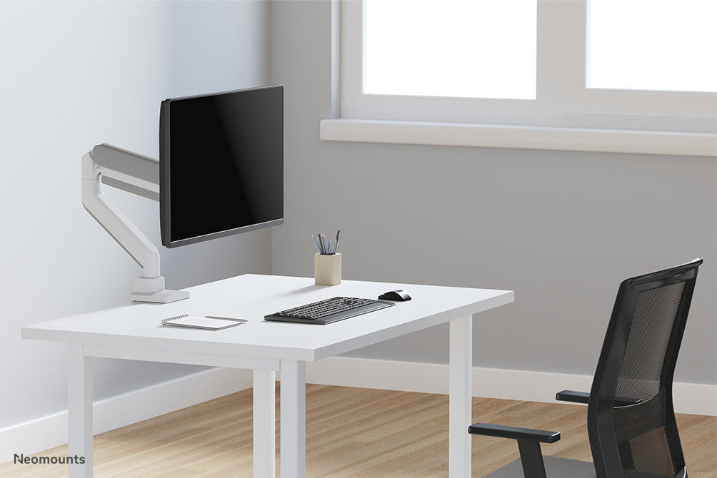 Support de bureau Neomounts DS70-450WH1 à mouvement complet pour écrans de 17 à 42 pouces - Blanc