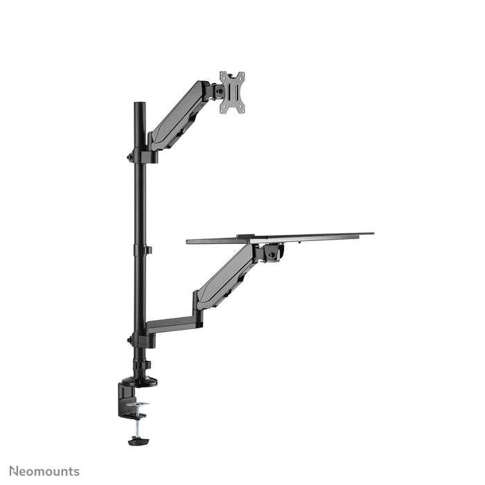 Neomounts DS90-325BL1 Zit-sta werkstation bureau 17-32" - gasveer – detailaanzicht 3