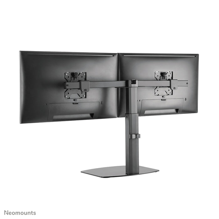 Neomounts FPMA-D865D noir est un support de bureau pour deux écrans plats jusqu'à 27 pouces (69 cm).
