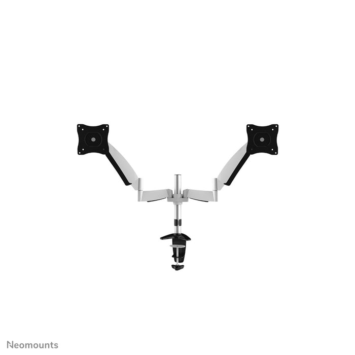 Neomounts FPMA-D950D est un support de bureau avec vérin à gaz pour écrans plats jusqu'à 27 pouces (69 cm).