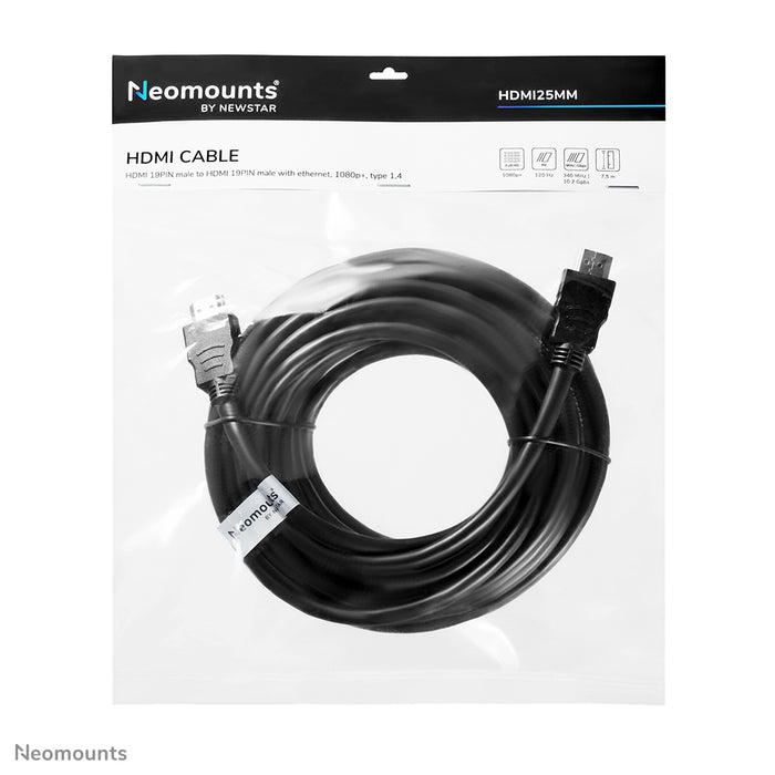 Câble HDMI 1.4, haute vitesse, HDMI 19 broches M/M, 7,5 mètres