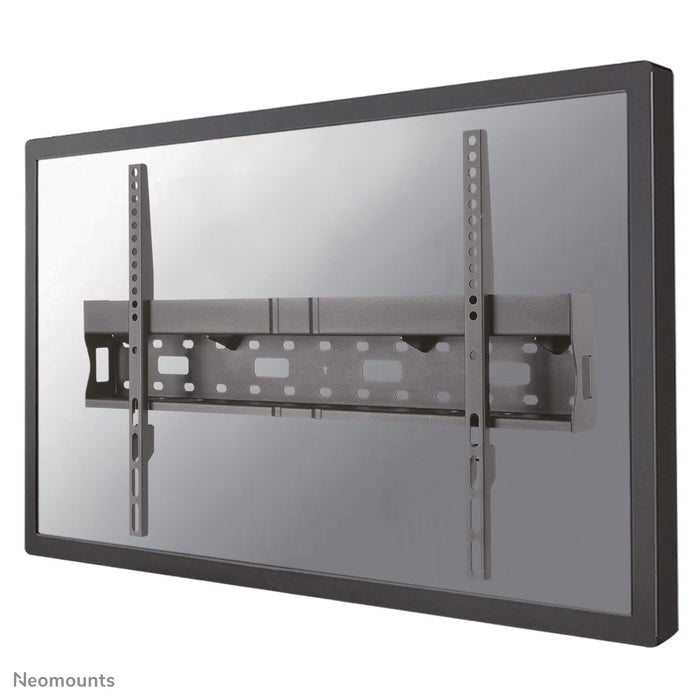 Neomounts LFD-W1640MP est un support mural plat pour écrans plats jusqu'à 75 pouces et offre la possibilité de placer un lecteur multimédia ou un mini PC derrière l'écran - Noir