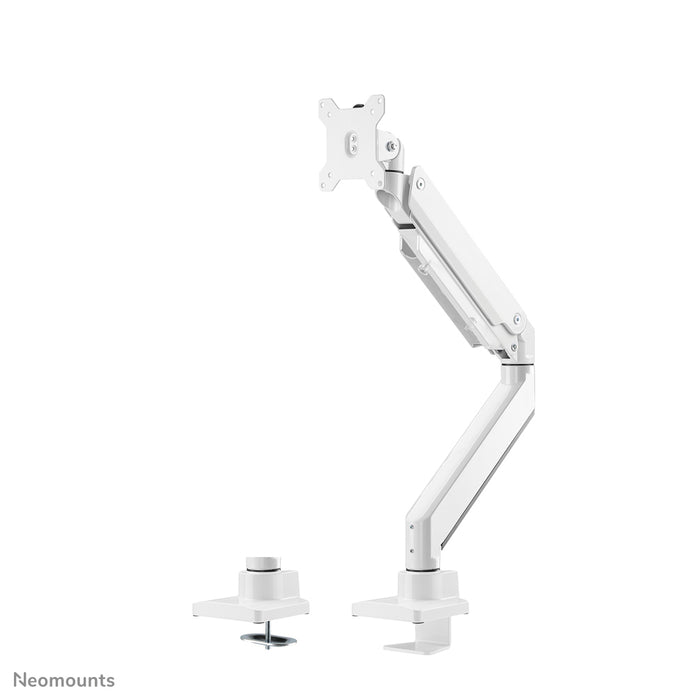 Neomounts NM-D775 blanc est un support de bureau à vérin à gaz pour écrans plats jusqu'à 32 pouces (81 cm) - Blanc