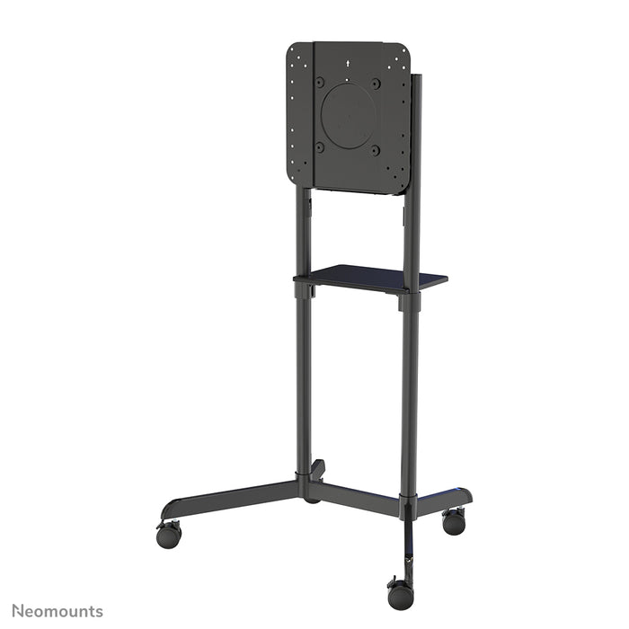 Neomounts NS-M1250 noir est un meuble mobile pour écrans plats jusqu'à 70 pouces (178 cm). Incl. plateau pour ordinateur portable - Noir