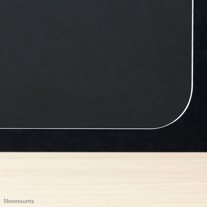 Neomounts NS-PLXPROTECT2 est un écran transparent pour 2 écrans plats et offre une protection contre la distance sur le lieu de travail - Acrylique transparent, 100 % recyclable | PLXPROTECT est enregistré en tant que brevet de design de l'UE |