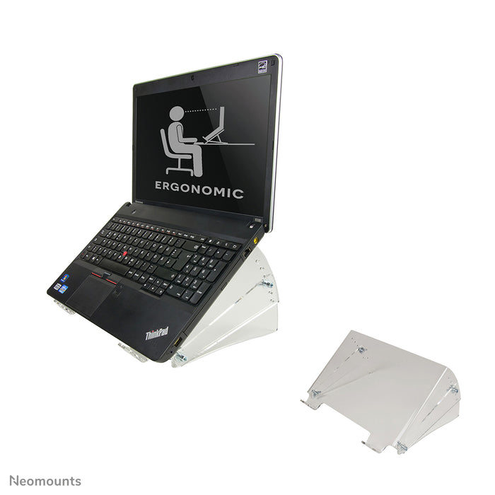 Neomounts NSNOTEBOOK300 est un support en acrylique pour ordinateurs portables.