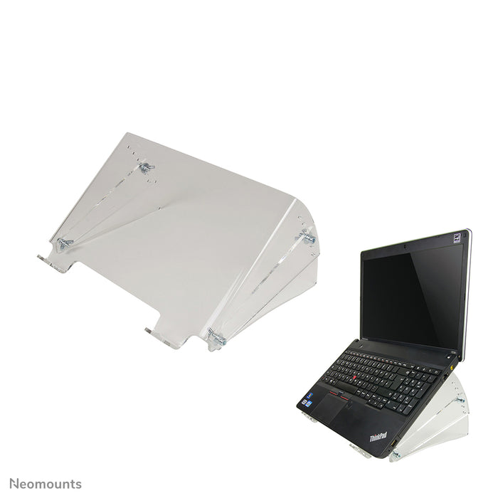 Neomounts NSNOTEBOOK300 est un support en acrylique pour ordinateurs portables.