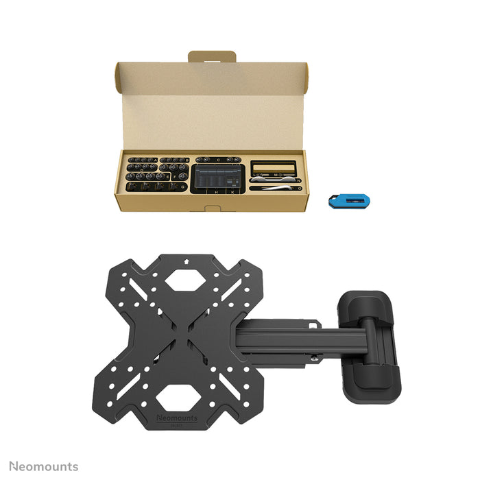 Neomounts WL40S-840BL12 support mural articulé complet pour écrans de 32 à 55 pouces - Noir