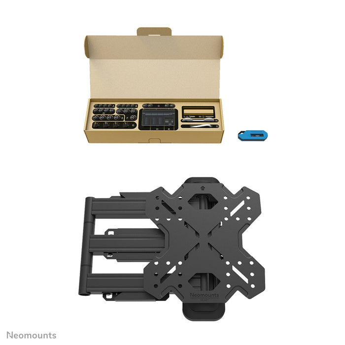 Neomounts WL40S-850BL12 support mural à mouvement complet pour écrans de 32 à 55 pouces - Noir