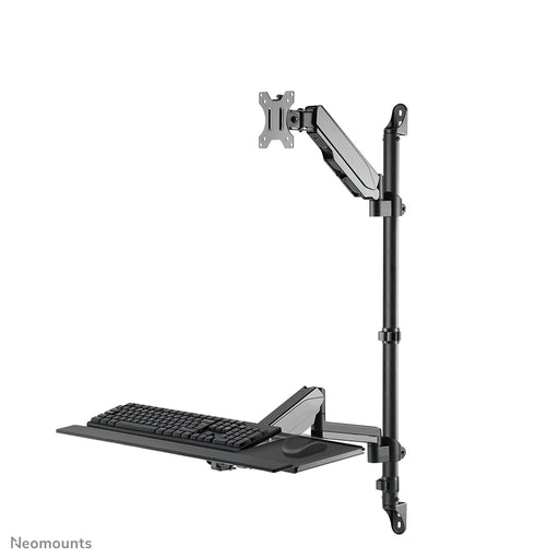 Neomounts WL90-325BL1 Zit-sta werkstation wand 17-32" - gasveer – detailaanzicht 2