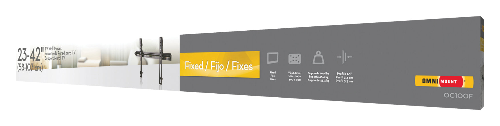 Support TV plat 23 - 42"