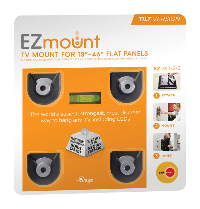 Support mural très plat pour écrans de 13" à 46"