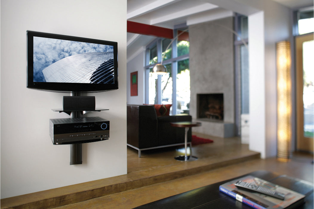 Support mural A/V avec 2 plaques