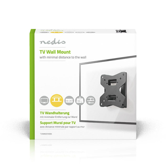 Support mural TV large | 10 - 26" | Max. 35 kg | 18 mm d'espacement mural