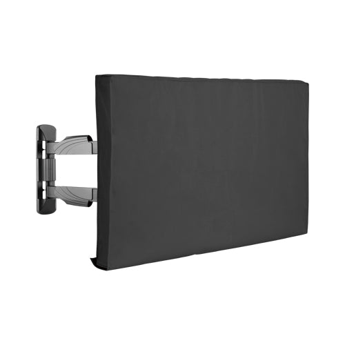 Housse de protection TV pour extérieur | 60" - 65" | Tissu Oxford de qualité supérieure | Compartiment séparé pour télécommande | Noir