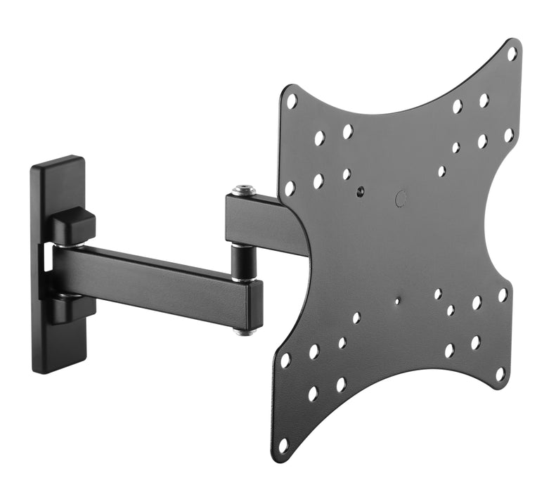 Support mural TV pivotant compact Wolff pour écrans jusqu'à 42 pouces | VESA 200x200 | Longueur 28 cm