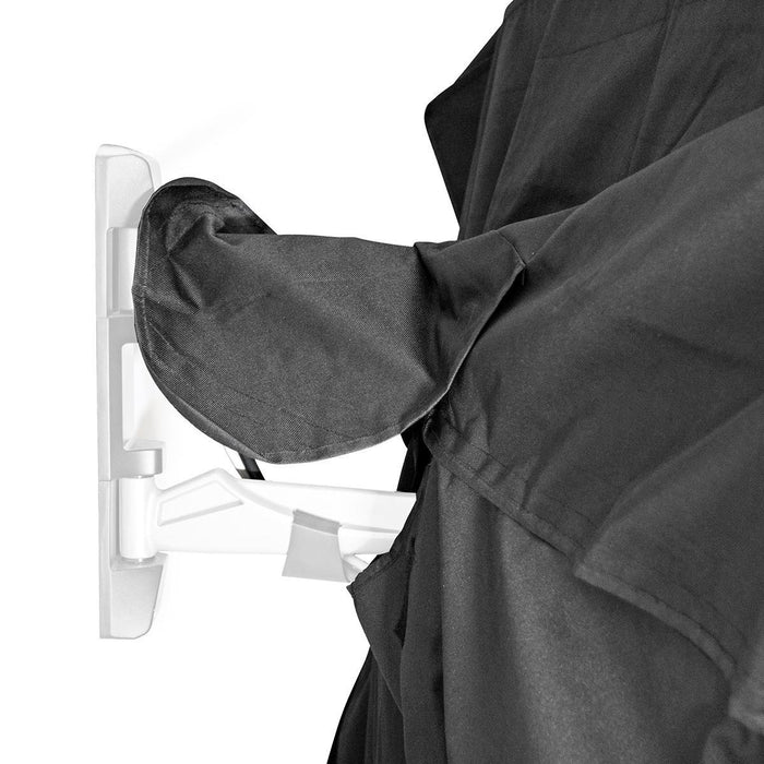 Housse de protection TV pour extérieur | 50" - 52" | Tissu Oxford de qualité supérieure | Compartiment séparé pour télécommande | Noir