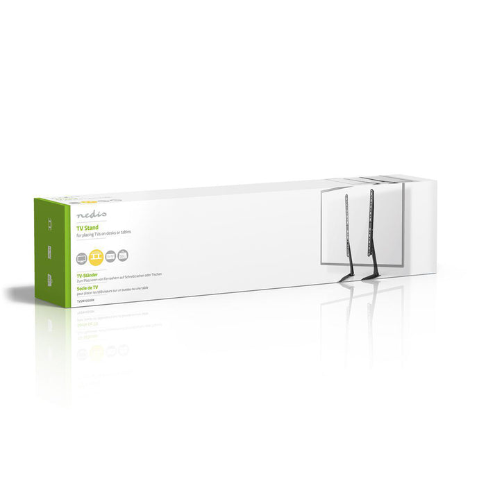 Support de bureau large Nedis pour écrans de 13 à 70 pouces | Maximum 50 kg | Réglage flexible de la hauteur | Compatible VESA | Acier | Noir