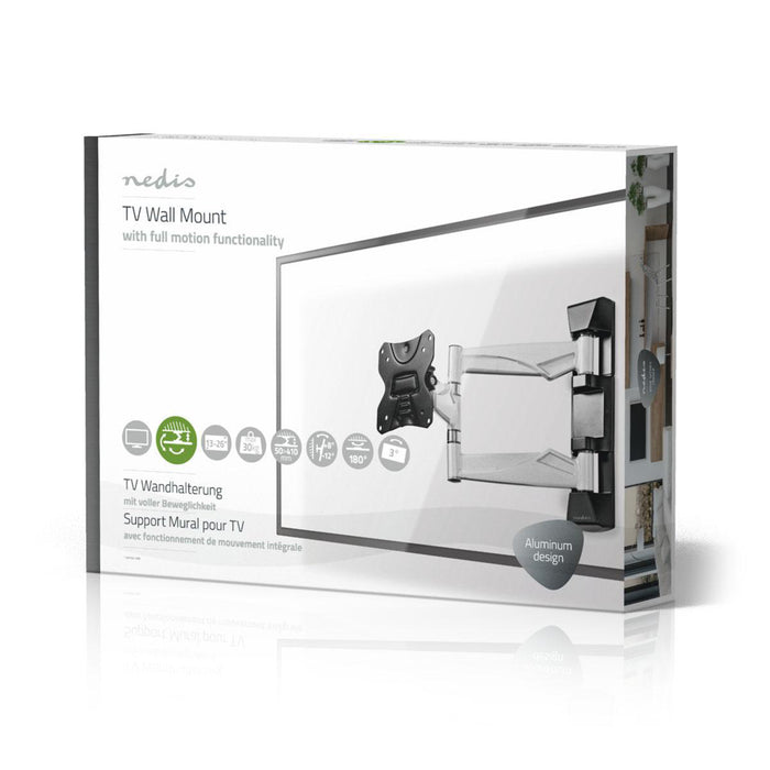 Support mural TV à mouvement complet | 13 - 27" | Max. 30 kg | 3 points d'articulation