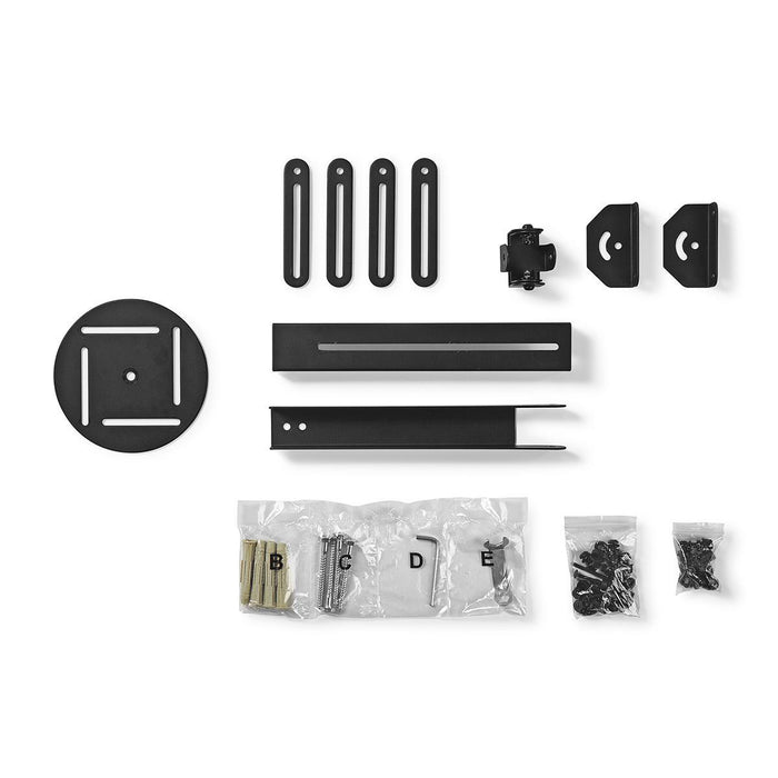 Support mural pour projecteur | Rotation à 360° | Max. 10 kg | Distance au mur 314 - 500 mm | Noir