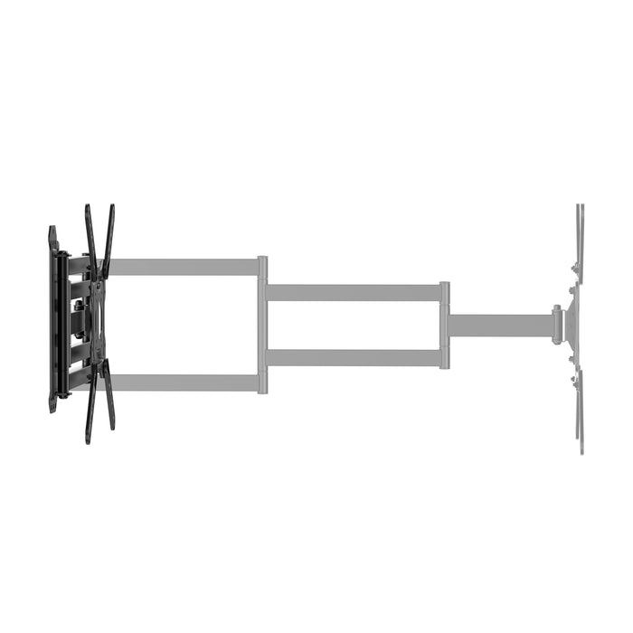 Support mural TV Full-Motion extra long jusqu'à 65 pouces pour Samsung | Jusqu'à 95 cm du mur ! | VESA max 400x400