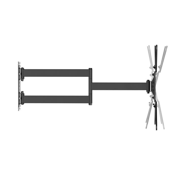 Support TV universel long Wolff Mount pour écrans jusqu'à 65 pouces (73 cm du mur) avec VESA 400x400