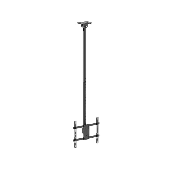 Support Wolff | Support TV plafond universel | Jusqu'à 55 pouces | Pivotant, inclinable et réglable en hauteur | VESA 400x400 | Câble passant par le tube | Convient aux plafonds inclinés