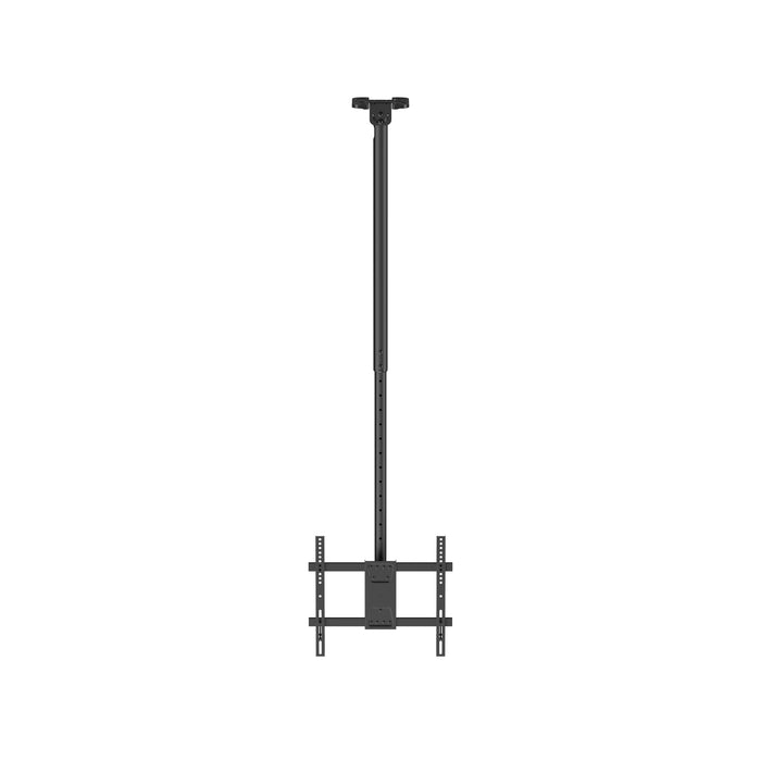 Support Wolff | Support TV plafond universel | Jusqu'à 55 pouces | Pivotant, inclinable et réglable en hauteur | VESA 400x400 | Câble passant par le tube | Convient aux plafonds inclinés