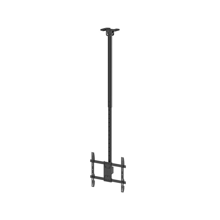 Support Wolff | Support TV plafond universel | Jusqu'à 55 pouces | Pivotant, inclinable et réglable en hauteur | VESA 400x400 | Câble passant par le tube | Convient aux plafonds inclinés