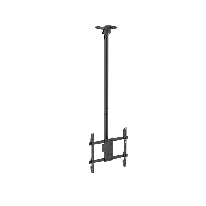 Support Wolff | Support TV plafond universel | Jusqu'à 55 pouces | Pivotant, inclinable et réglable en hauteur | VESA 400x400 | Câble passant par le tube | Convient aux plafonds inclinés